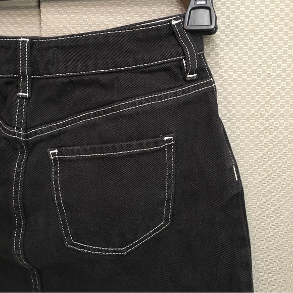Pacsun black denim mini skirt size 23 - 5 pockets - Picture 7 of 12